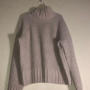 TJ Max sweatshirt with mock turtle neck cream color